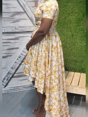 Gold And White Eien Dress